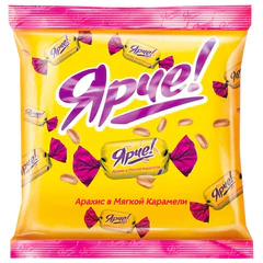 Конфеты шоколадные ЯРЧЕ! с арахисом и мягкой карамелью, 500 г