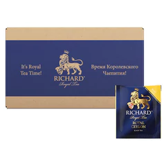 Чай RICHARD "Royal Ceylon" черный цейлонский, 200 пакетиков в конвертах по 2 г