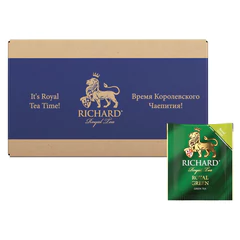 Чай RICHARD "Royal Green" зеленый, 200 пакетиков в конвертах по 2 г
