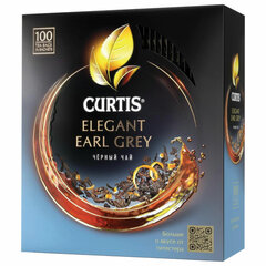 Чай CURTIS "Elegant Earl Grey" черный с бергамотом и цедрой цитрусовых, 100 пакетиков в конвертах по 1,7 г