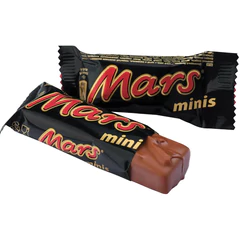 Батончики мини MARS "Minis" шоколадные с нугой и карамелью в молочном шоколаде, 1 кг