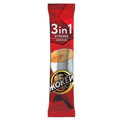 Кофе растворимый порционный ЖОКЕЙ &laquo;3 в 1 Крепкий&raquo;, КОМПЛЕКТ 50 пакетиков по 12 г