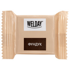 Шоколад порционный WELDAY (ВЭЛДЭЙ), ассорти 6 вкусов, 810 г (54 плитки по 15 г), пакет, 622409