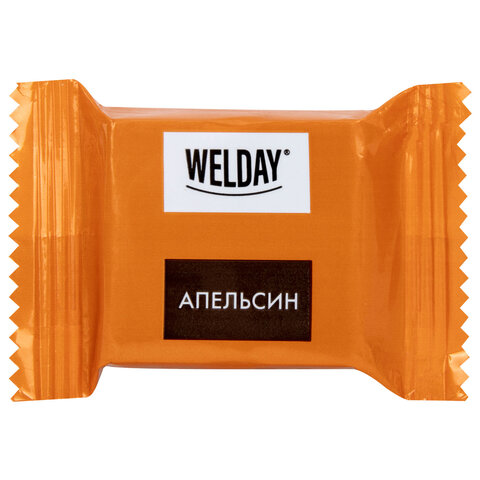 Шоколад порционный WELDAY Ассорти 6 вкусов, 810 г (54 плитки по 15 г), пакет, 622409