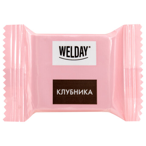 Шоколад порционный WELDAY Ассорти 6 вкусов, 810 г (54 плитки по 15 г), пакет, 622409