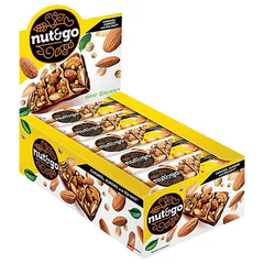 Батончик NUT AND GO из цельного миндаля в соленой карамели, 34 г, шоу-бокс