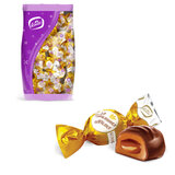 Конфеты шоколадные KONTI "Золотая лилия" на основе тоффи со сгущенным молоком, 1000 г, пакет