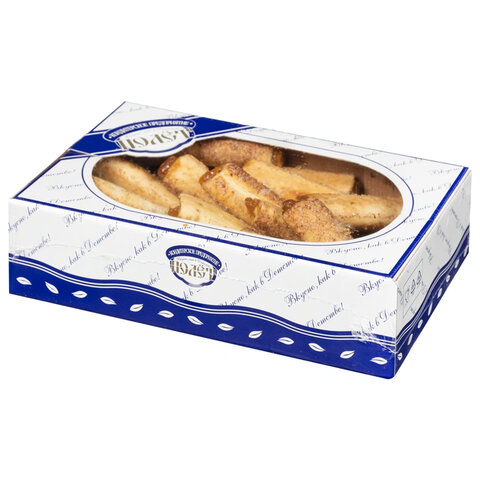 Печенье слоеное ПОЛЕТ "Лимоньерки" с яблоком и корицей, 500 г, картонная коробка, 1565 - фото 2