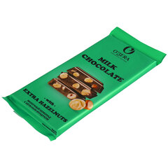 Шоколад O'ZERA "Milk &amp; Extra Hazelnut" молочный, с цельным фундуком, 90 г