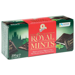 Шоколад порционный HALLOREN "Royal Mints" с мятной начинкой, 200 г, картонная коробка