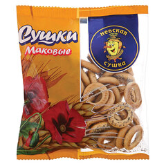 Сушки НЕВСКАЯ СУШКА с маком, 275 г, пакет