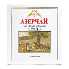 Чай АЗЕРЧАЙ "Букет" черный, 100 пакетиков по 2 г