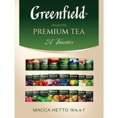 Чай GREENFIELD &laquo;Premium Tea Collecton&raquo; ассорти 24 вкусов, НАБОР 96 пакетиков