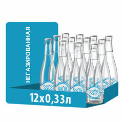 Вода негазированная питьевая BONA AQUA 0,33 л, стеклянная бутылка