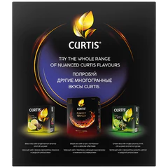 Чай CURTIS "Tender Moments" черный со вкусом ягод и мяты, 100 пакетиков в конвертах по 1,5 г