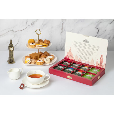 Чай AHMAD "London Selection", 8 вкусов, набор 40 пакетиков по 2г, картонная коробка ш/к 84414