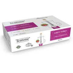 Чай TEATONE "Forest berries" фруктовый со вкусом лесных ягод, 100 стиков по 2 г