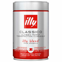 Кофе молотый ILLY &laquo;Classico&raquo; 250 г в жестяной банке, арабика 100%, ИТАЛИЯ