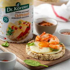 Хлебцы DR.KORNER "Сырные" злаковый коктейль, хрустящие, 100 г, пакет
