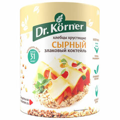Хлебцы DR.KORNER "Сырные" злаковый коктейль, хрустящие, 100 г, пакет