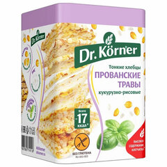Хлебцы DR.KORNER "Кукурузно-рисовые" с прованскими травами, хрустящие, 100 г
