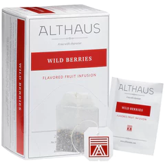 Чай ALTHAUS "Wild Berries" фруктовый, 20 пакетиков в конвертах по 2,75 г, ГЕРМАНИЯ