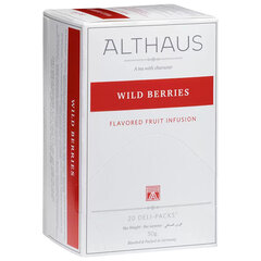 Чай ALTHAUS "Wild Berries" фруктовый, 20 пакетиков в конвертах по 2,75 г, ГЕРМАНИЯ