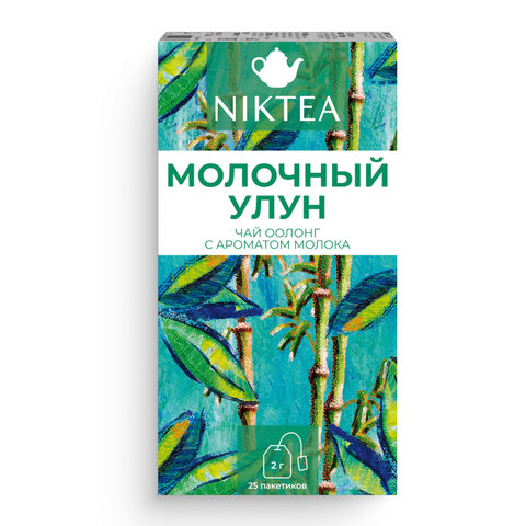 Чай NIKTEA "Молочный улун" зеленый, 25 пакетиков в конвертах по 2 г, TALTHA-DP0059 - фото 2