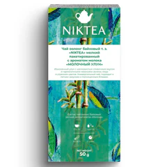 Чай NIKTEA "Молочный улун" зеленый, 25 пакетиков в конвертах по 2 г