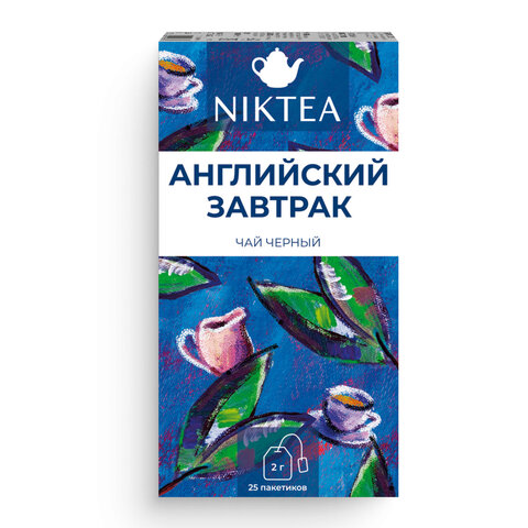 Чай NIKTEA "Английский завтрак" черный, 25 пакетиков в конвертах по 2 г, TALTHA-DP0082 - фото 3