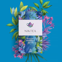 Чай NIKTEA &laquo;Английский завтрак&raquo; черный, 25 пакетиков в конвертах по 2 г