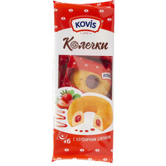 Пирожное бисквитное KOVIS &laquo;Колечки с клубничным джемом&raquo;, 240 г, пакет