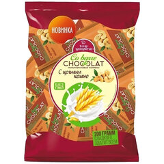 Конфеты мультизлаковые CO BARRE DE CHOCOLAT с белой глазурью и цельным кешью, 200 г, пакет