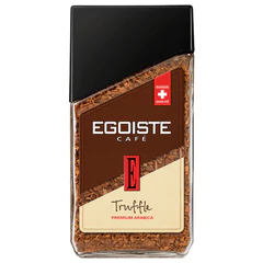 Кофе растворимый EGOISTE "Truffle", ШВЕЙЦАРИЯ, 95 г, стеклянная банка