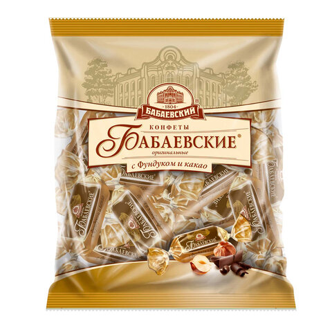 Конфеты шоколадные БАБАЕВСКИЙ "Оригинальные", 250 г, ББ09868