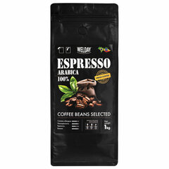 Кофе в зернах WELDAY (ВЭЛДЭЙ) &laquo;ESPRESSO Arabica&raquo; 1 кг, арабика 100%, 623437