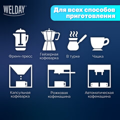 Кофе в зернах WELDAY (ВЭЛДЭЙ) "ESPRESSO Barista" 1 кг, 623438
