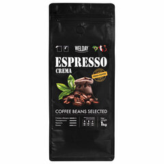 Кофе в зернах WELDAY (ВЭЛДЭЙ) &laquo;ESPRESSO Crema&raquo; 1 кг, 623439