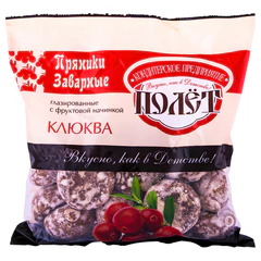 Пряники заварные ПОЛЕТ с клюквой, 300 г