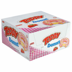 Кекс TODAY &laquo;Donut&raquo;, со вкусом клубники, ТУРЦИЯ, 24 штуки по 40 г в шоу-боксе