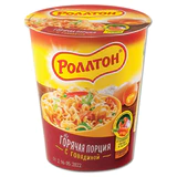 Лапша РОЛЛТОН "Горячая порция" с говядиной 70 г