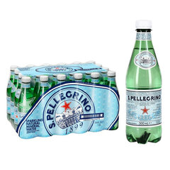 Вода ГАЗИРОВАННАЯ минеральная SAN PELLEGRINO, 0,5 л, ИТАЛИЯ
