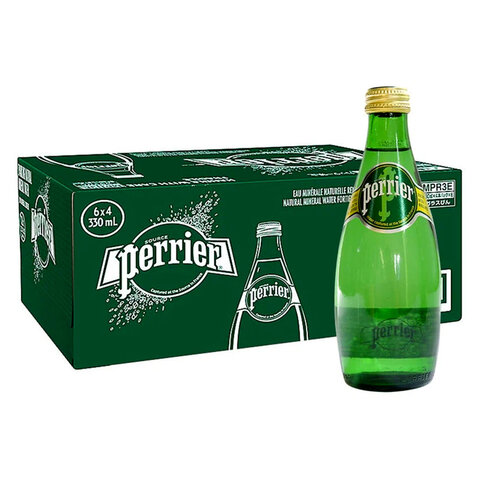 Вода ГАЗИРОВАННАЯ минеральная PERRIER, 0,33 л, ФРАНЦИЯ, стеклянная бутылка, УТ-00004097 - фото 3