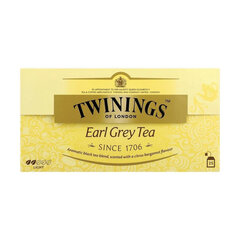 Чай TWININGS "Earl Grey" черный с бергамотом, 25 пакетиков в конвертах по 2 г, БРИТАНИЯ