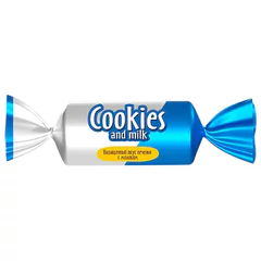 Батончики шоколадные COOKIES AND MILK молочные со сливочным печеньем, 500 г