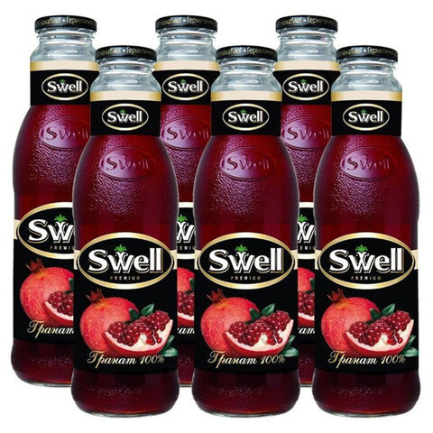 Сок гранатовый SWELL восстановленный в стеклянной бутылке 0,75 л, 4040150502 - фото 2