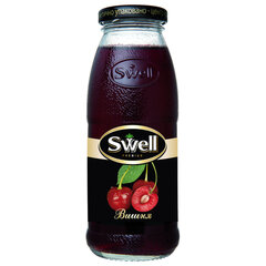 Нектар вишневый SWELL осветленный в стеклянной бутылке 0,25 л, для детского питания