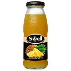 Сок ананасовый SWELL с мякотью в стеклянной бутылке 0,25 л, для детского питания