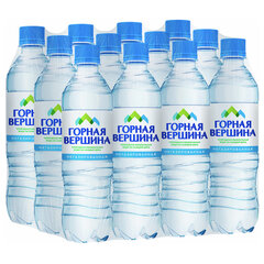 Вода негазированная минеральная ГОРНАЯ ВЕРШИНА, 0,5 л