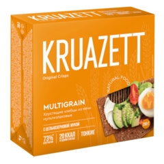 Хлебцы KRUAZETT мультизлаковые тонкие, 200 г, картинная коробка